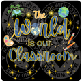 The World Is Our Classroom Homeschool Sticker – Charlotte Mason Inspired Education Decal - The Outer Space